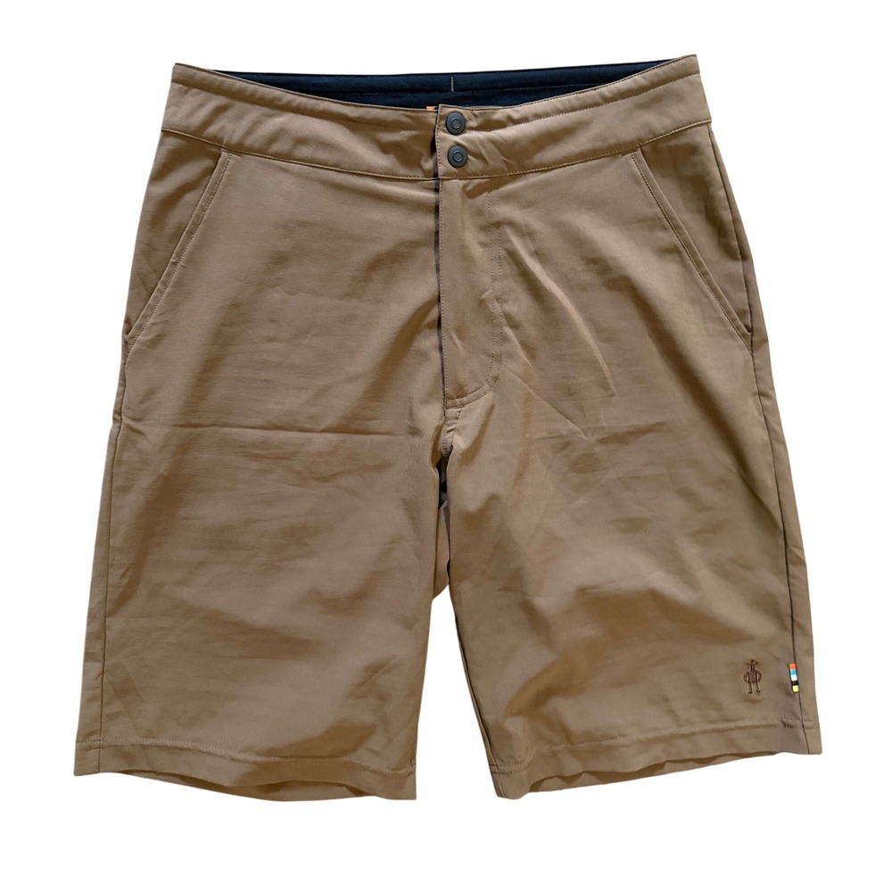 Smartwool Mens Merino Sport 10 inch Shorts Athletic Hiking Shorts Brown Small